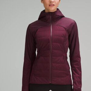 Lululemon Down for It All Puffer Jacket CASSIS Burgundy Wine Size 6 Excellent